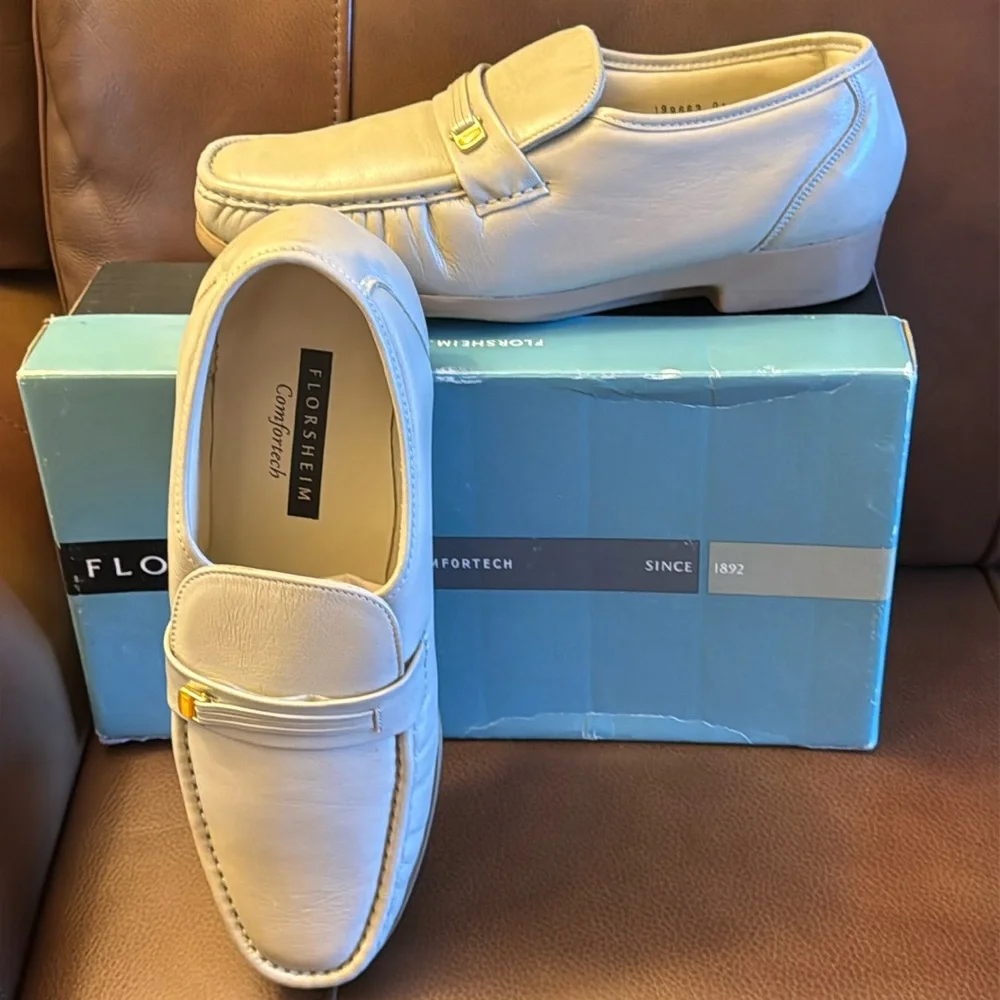 Florsheim men’s Riva comfort tech beige leathered upper & lining shoes